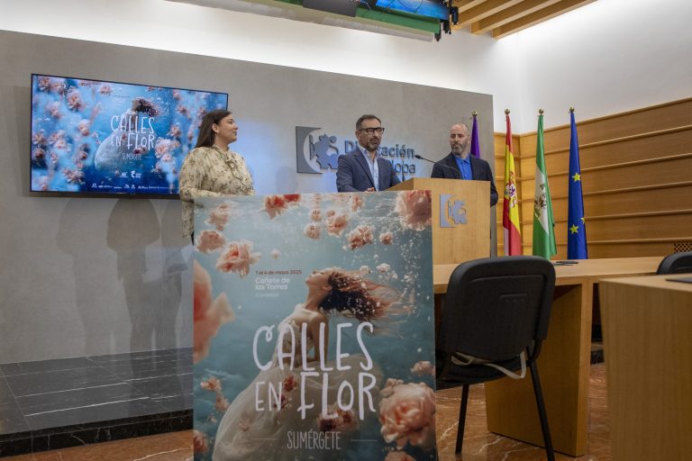 El Festival ‘Calles en Flor’ de Cañete de las Torres se sumerge en esta edición en los fondos marinos